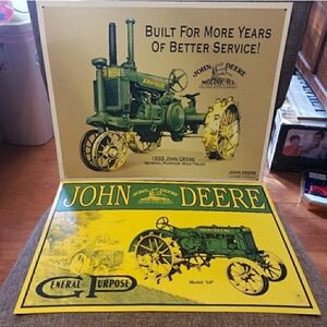 John‎ Deere Collectible Signs Set of 2